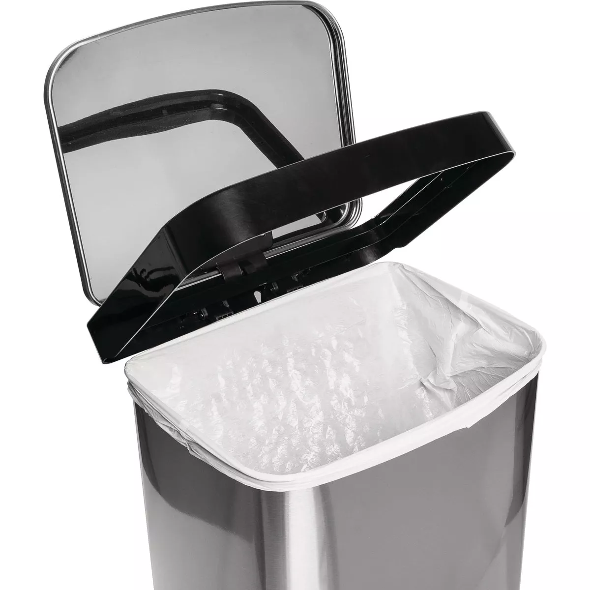 Ninestars 13.2 Gal. Stainless Steel Foot Pedal Trash Can - photo 5