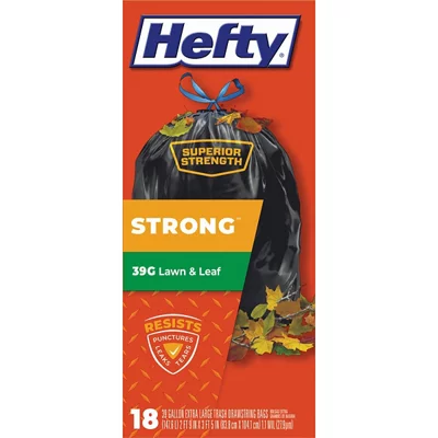 Buy Hefty Strong Lawn & Leaf Bag 39 Gal., Black