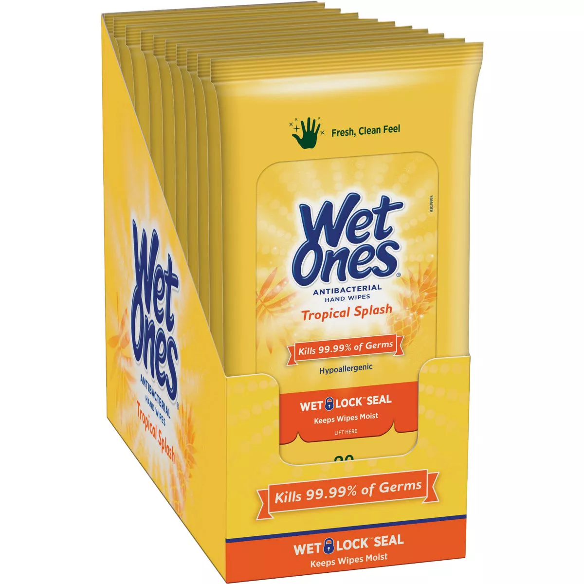 Wet Ones Tropical Splash Antibacterial Disinfectant Individual Hand Cleaning Wipes (20-Count) - photo 3