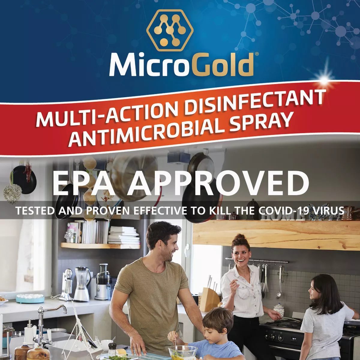 MicroGold 24 Oz. Multi-Action Disinfectant Antimicrobial Spray - photo 3