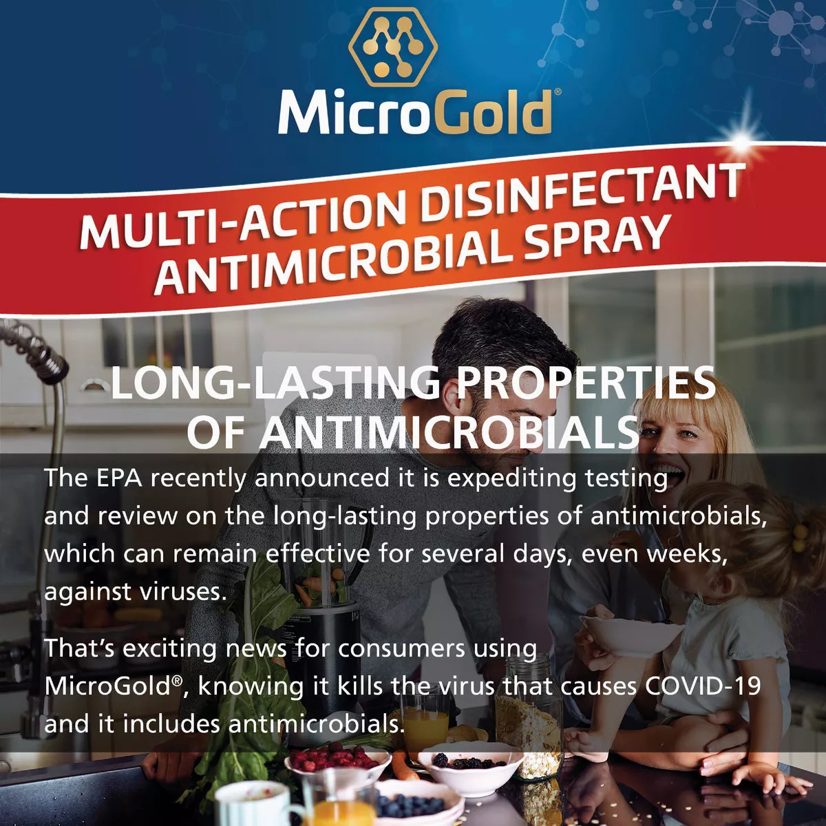 MicroGold 24 Oz. Multi-Action Disinfectant Antimicrobial Spray - photo 5