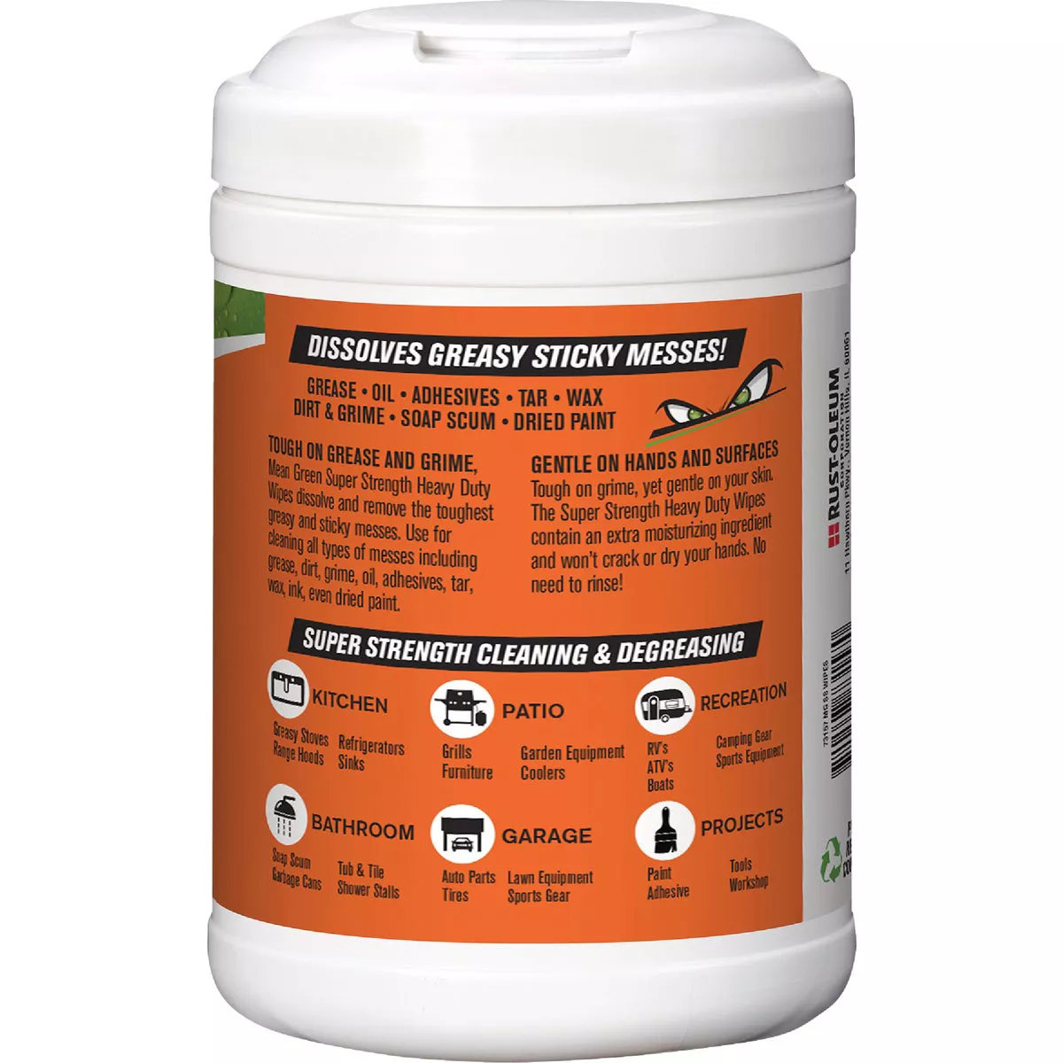 Mean Green Super Strength Fresh Citrus Heavy Duty Cleaner Degreaser Wipes (80-Count) - photo 2