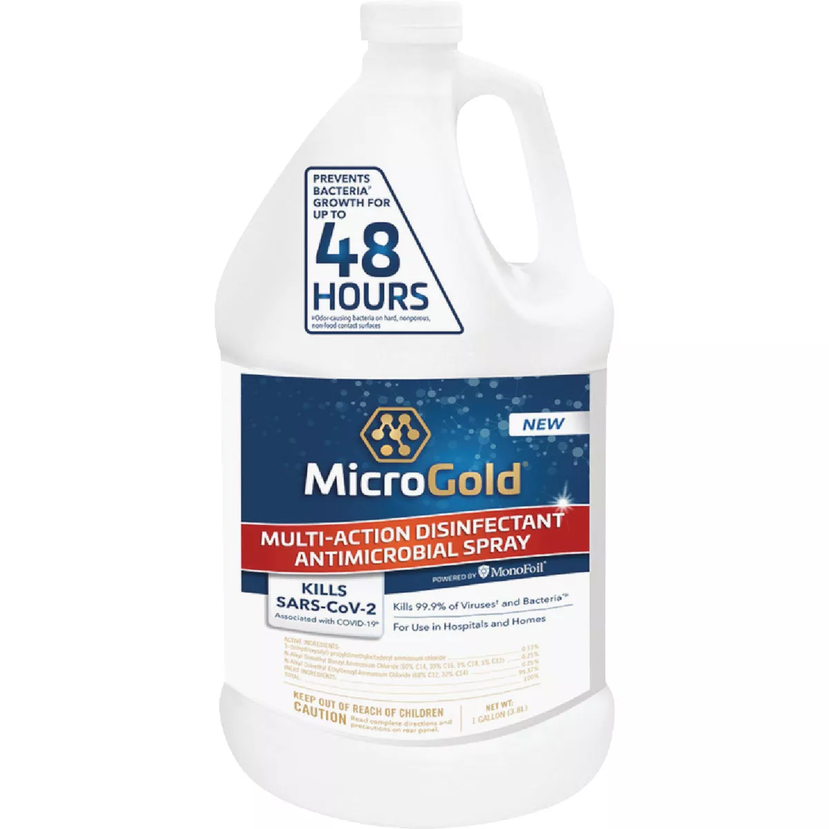 MicroGold 1 Gal. Mult-Action Disinfectant Antimicrobial Spray Refill