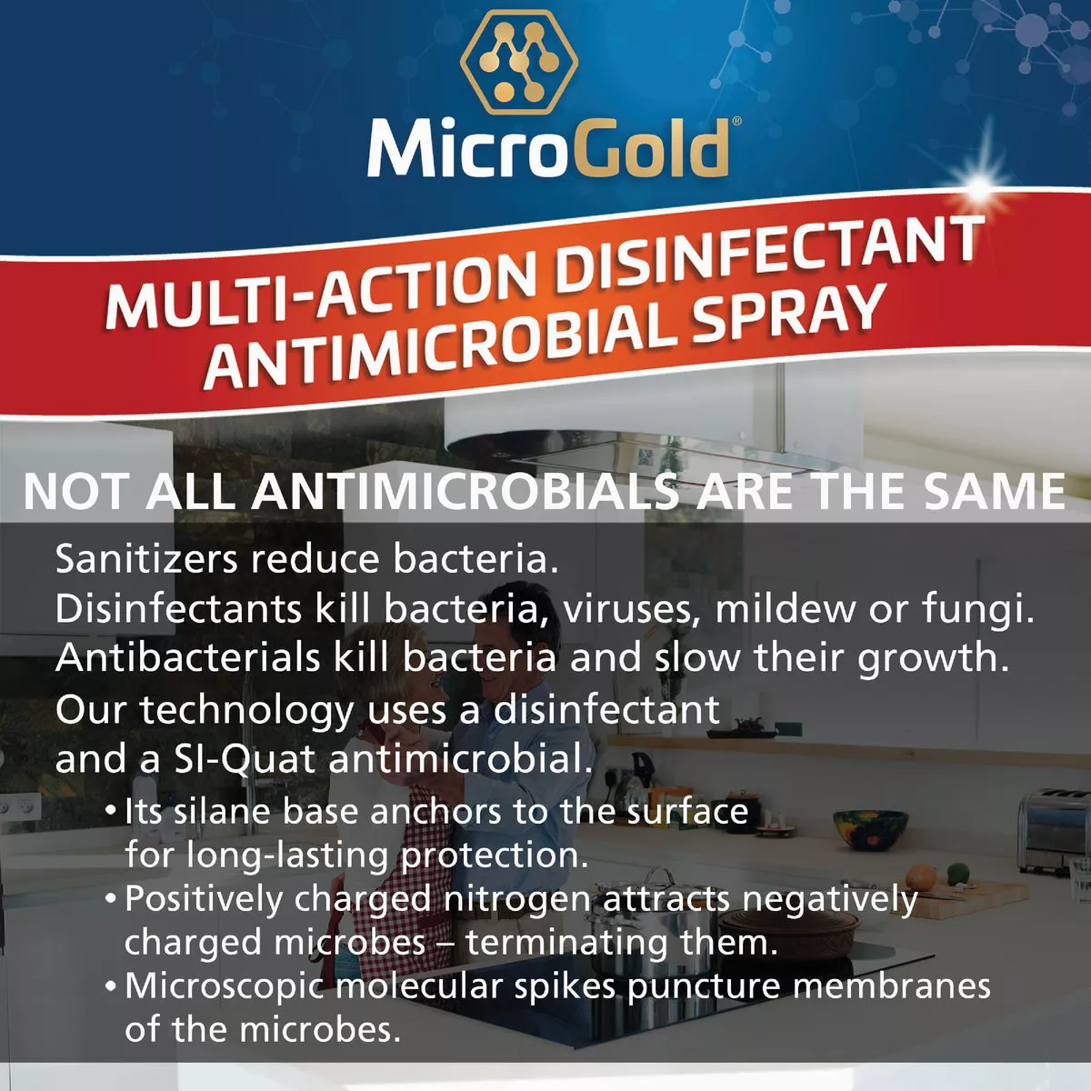 MicroGold 1 Gal. Mult-Action Disinfectant Antimicrobial Spray Refill - photo 5