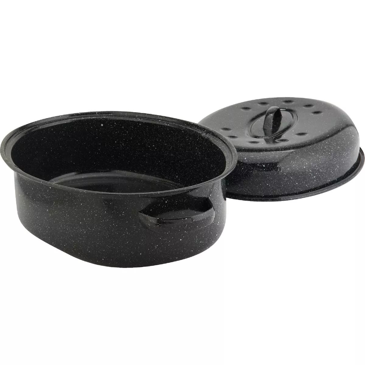 GraniteWare 18 In. Black Covered Oval Roaster Pan - photo 3
