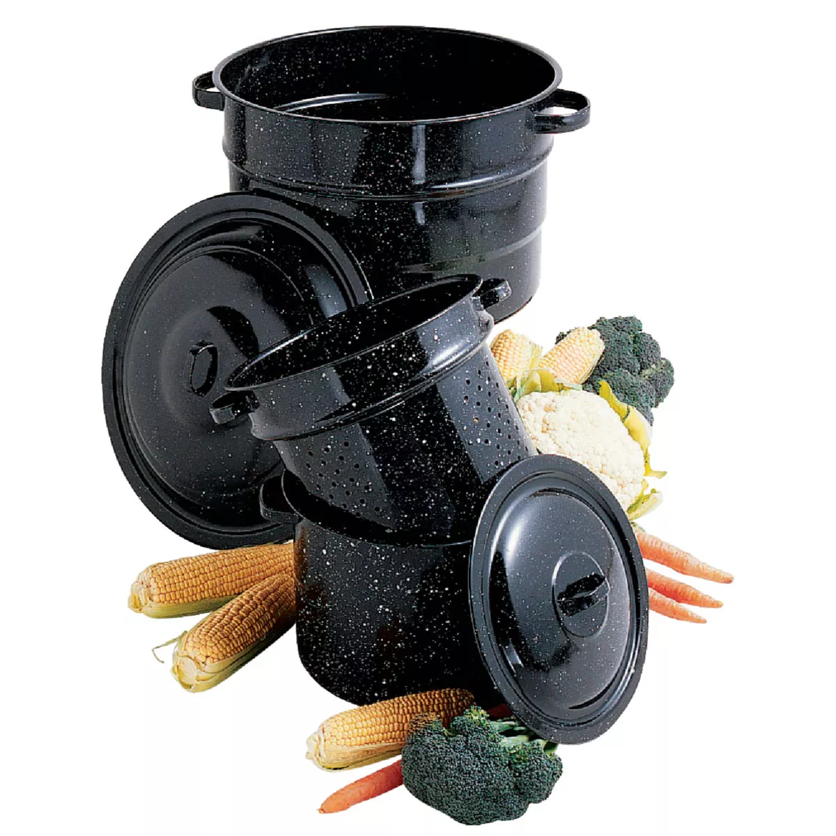 GraniteWare 7.25 Qt. Black Blancher - photo 2