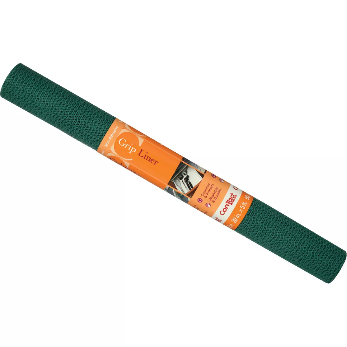 Con-Tact 20 In. x 5 Ft. Hunter Green Beaded Grip Non-Adhesive Shelf Liner