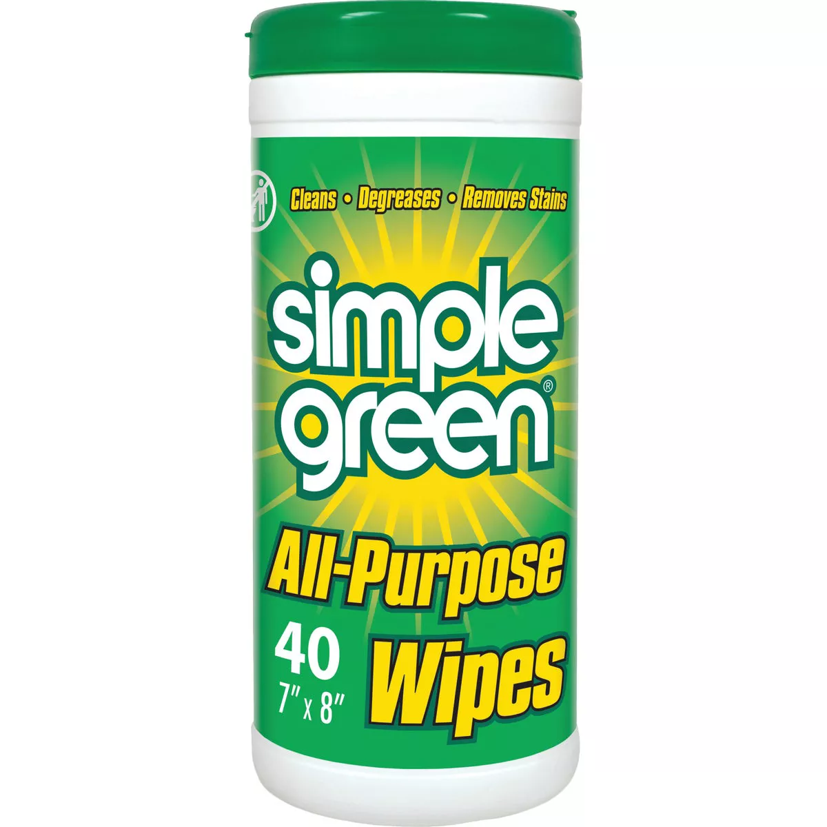 Simple Green Fresh Scent 7 In. x 8 In. Multi-Purpose Wipes (40-Count)