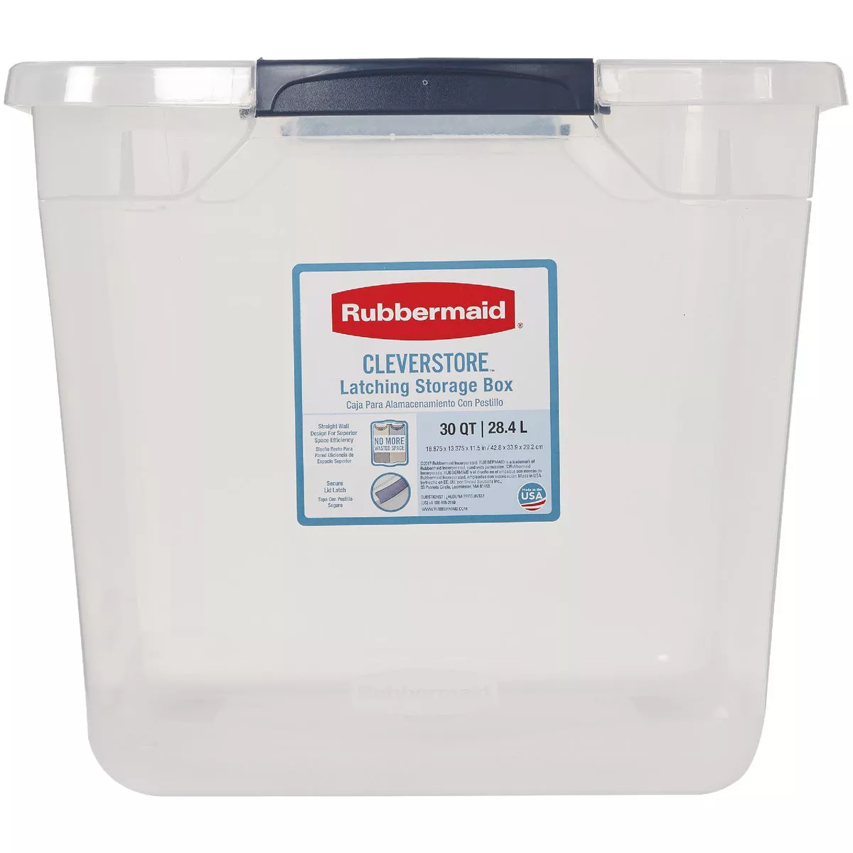 Rubbermaid 30 Qt. Cleverstore Clear Tote - photo 2
