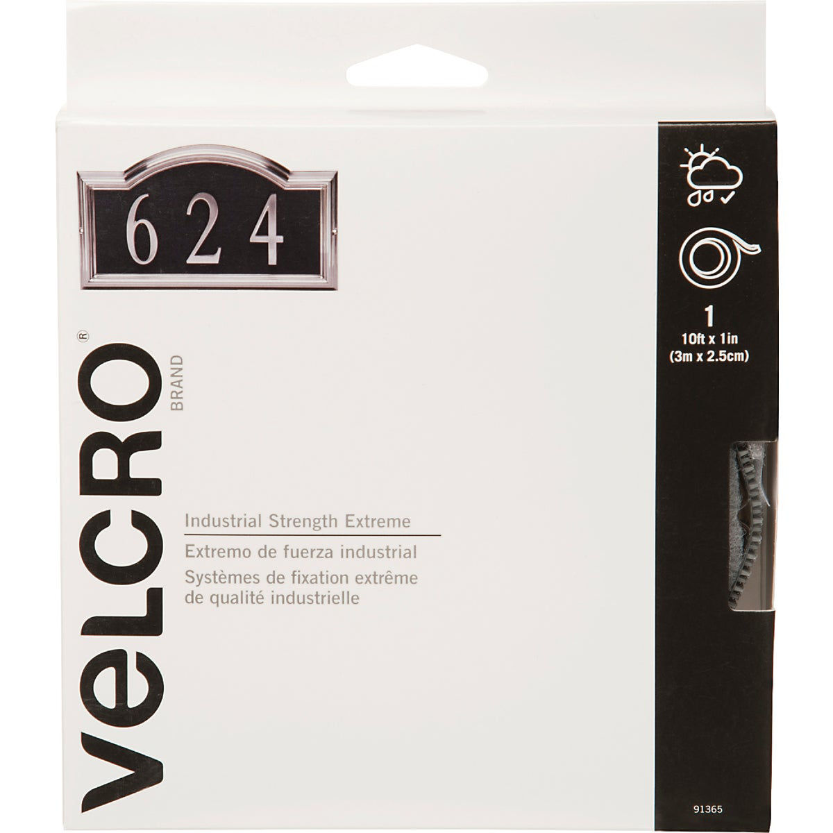 VELCRO® Brand Heavy Duty Industrial Strength Tape, 10FT x 2 (3m x 5cm)  Black 