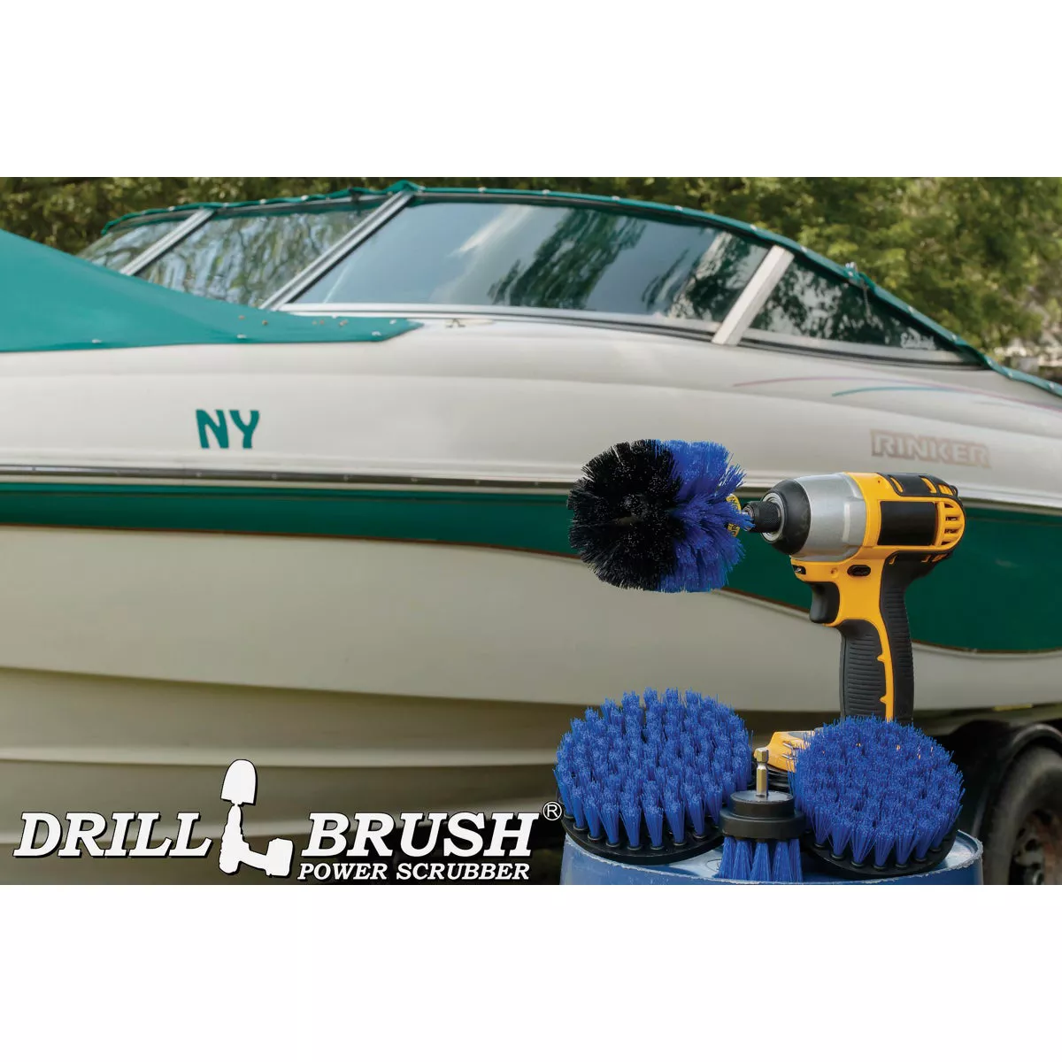 Drillbrush Pool & Marine Medium Blue Drill Brush (4 Piece) - photo 4