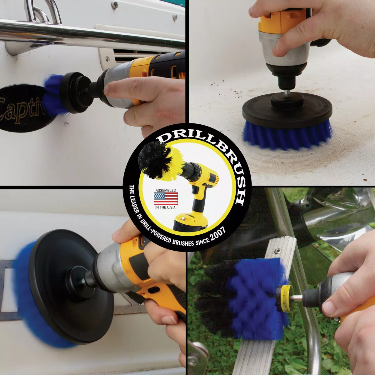 Drillbrush Pool & Marine Medium Blue Drill Brush (4 Piece) - photo 2