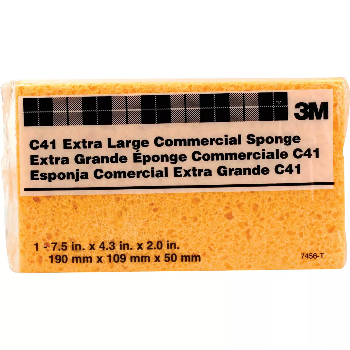 3M 7.5 In. x 4.3 In. Yellow Sponge