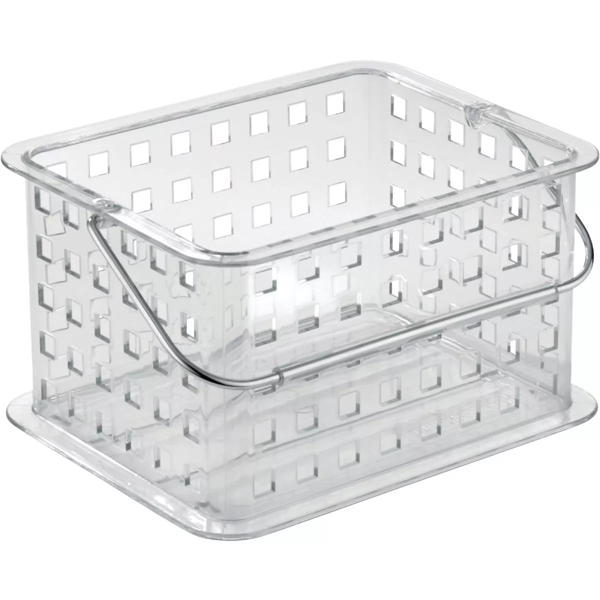 iDesign Clarity 8.8 In. L.x 6.9 In. H. x 5.3 In. D. Plastic Stackable Storage Basket