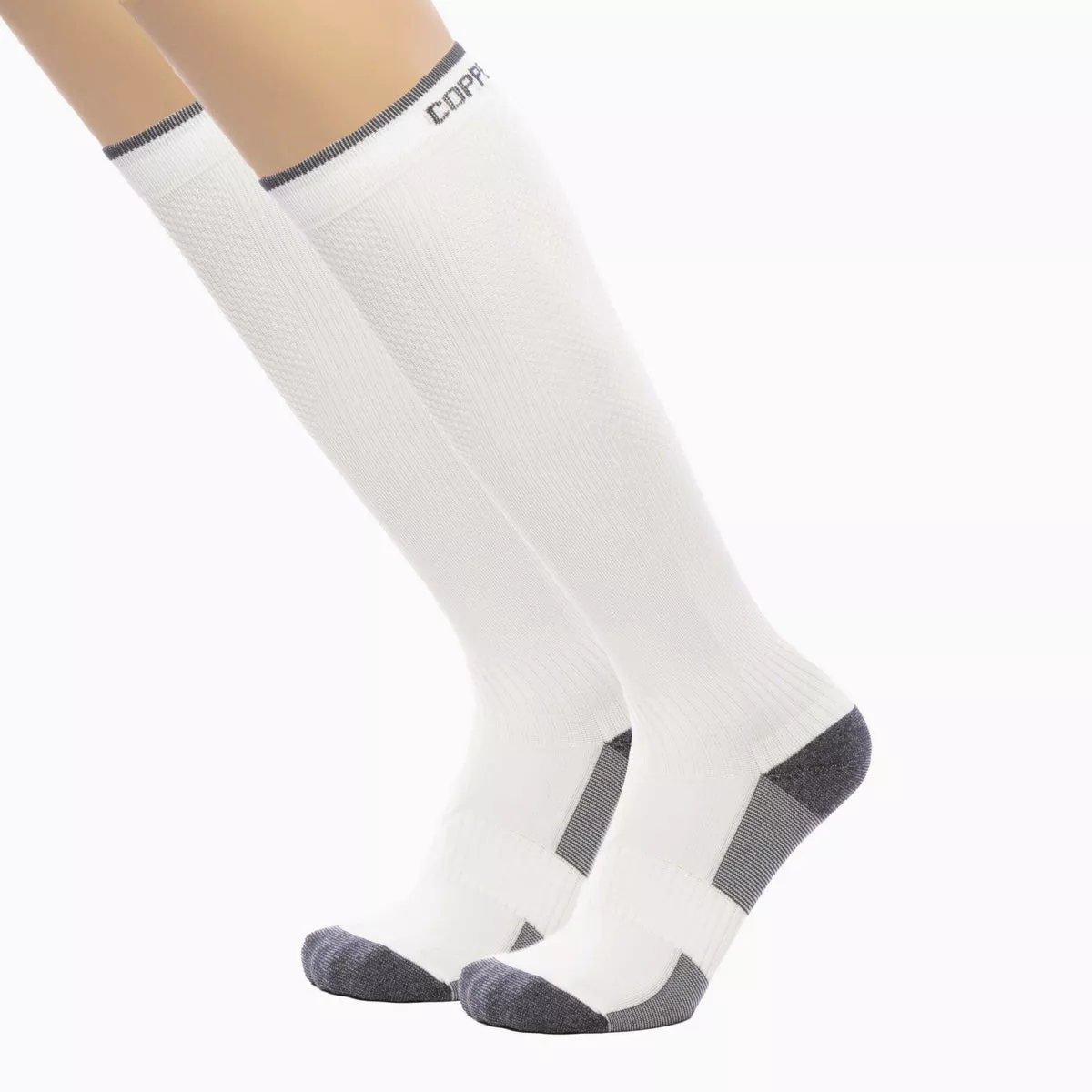 Copper Fit Large/XL White Energy Compression Socks - photo 2