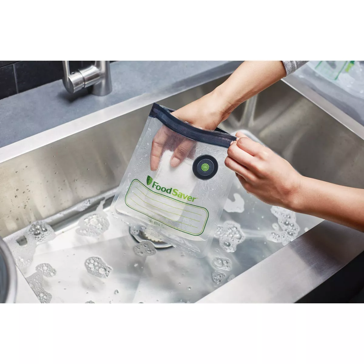 FoodSaver Reusable Quart Vacuum Zipper Bags (10-Count) - photo 3