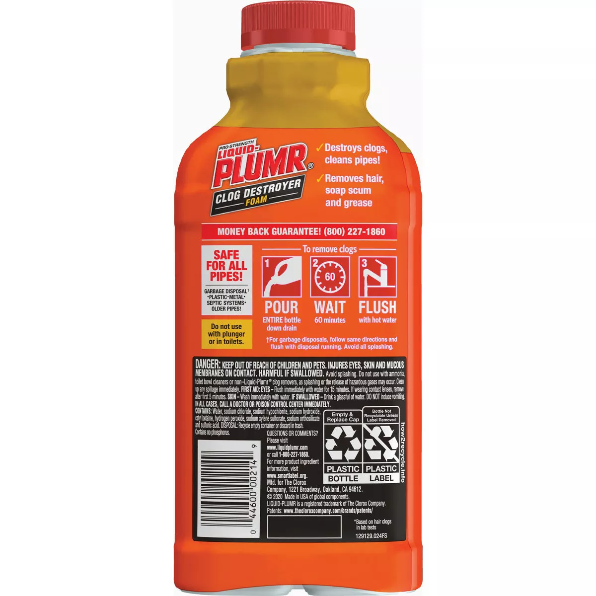 Liquid-Plumr Slow Flow Fighter 17 Oz. Foaming Liquid Drain Opener & Cleaner - photo 5