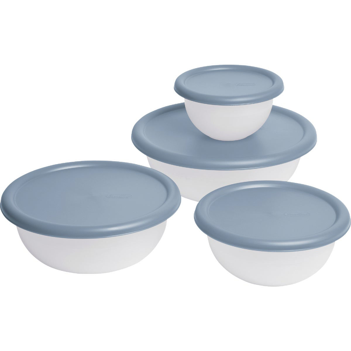 Sterilite Covered Plastic Bowl Set (8Piece) Do it Best