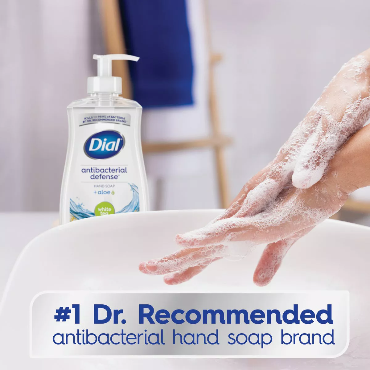 Dial Antibacterial Defense 11 Oz. White Tea & Vitamin Liquid Hand Soap - photo 3
