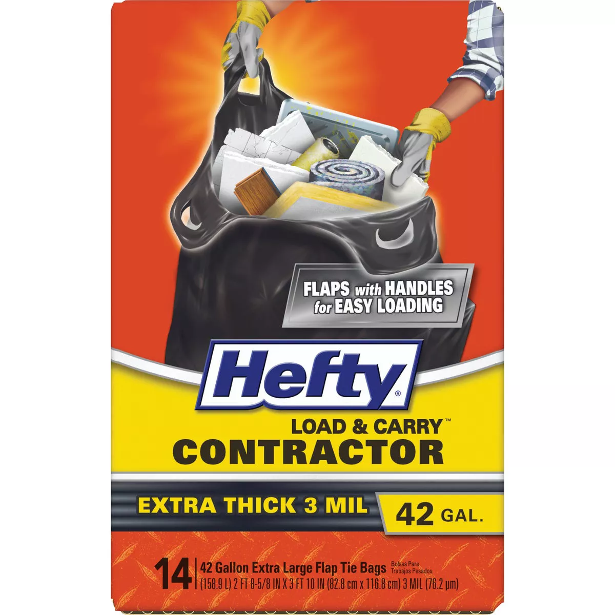 Hefty 42 Gal. Load & Carry Contractor Bags (14 Count)