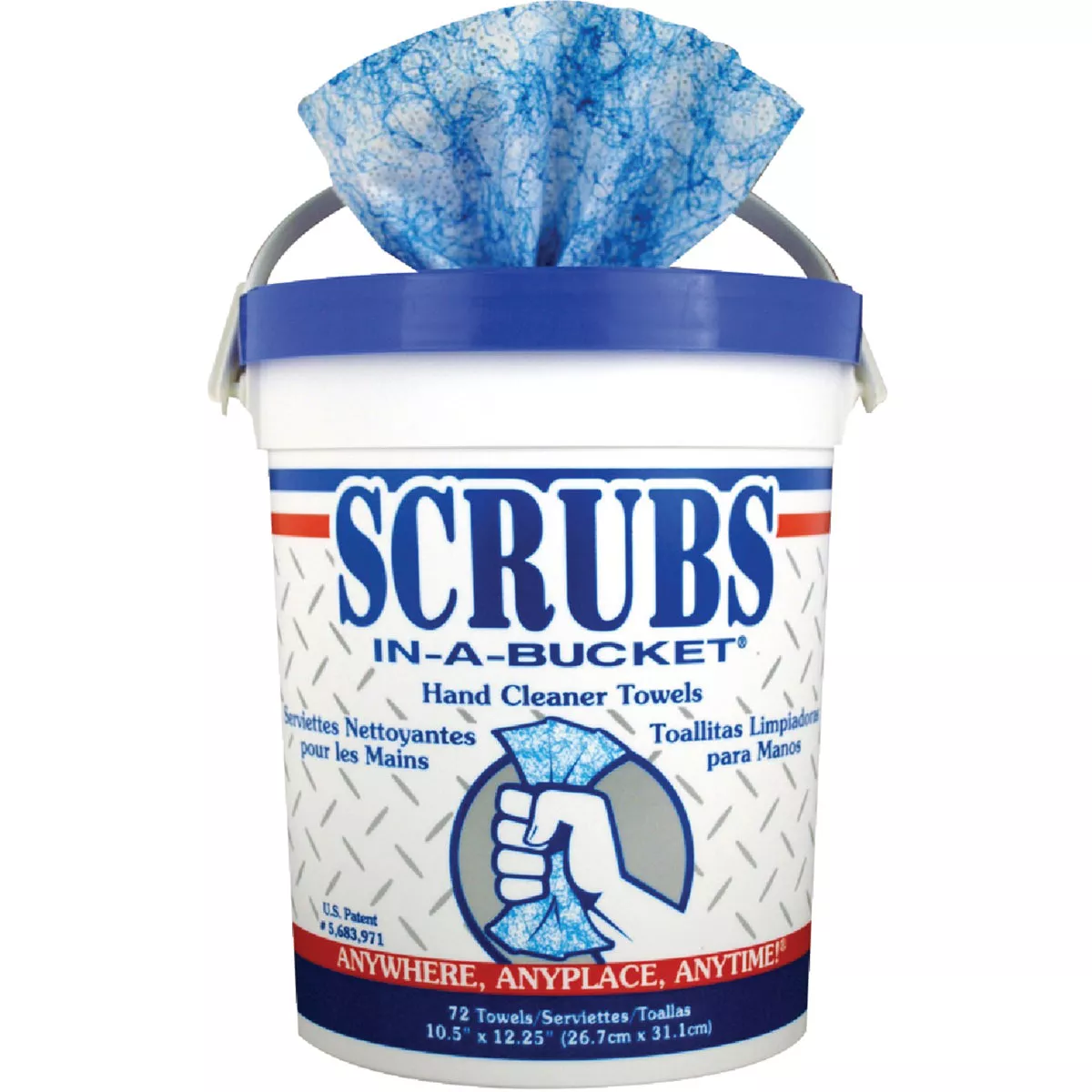 Scrubs Citrus Pop-up Dispenser Hand Cleaner Wipes, (72-Count)