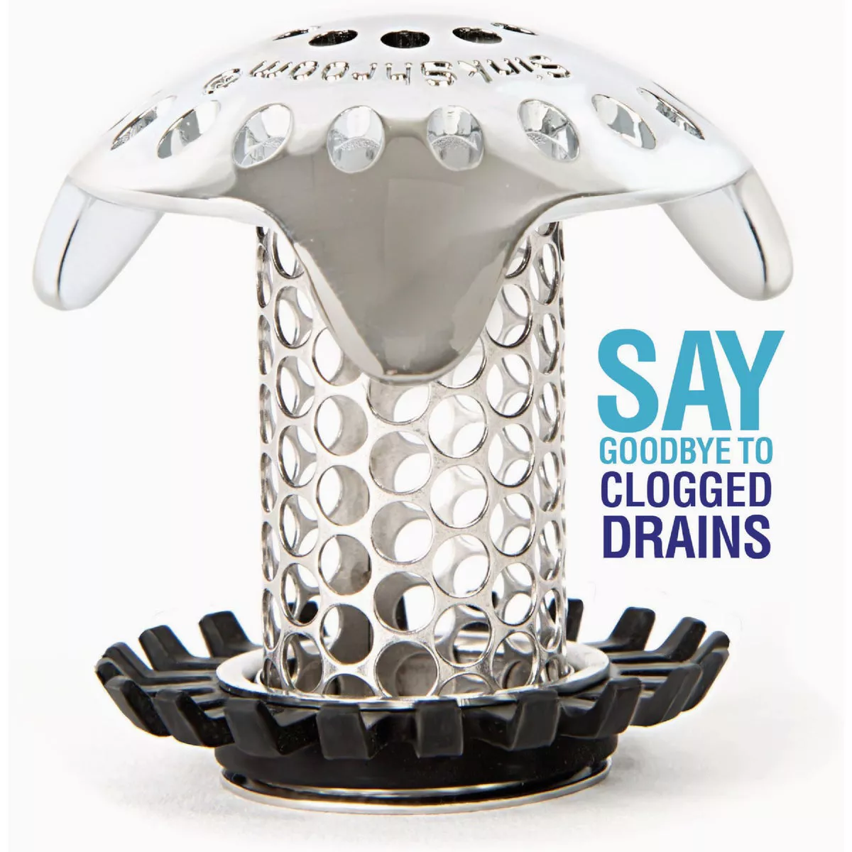 SinkShroom Chrome Stainless Steel Drain Protector - photo 4