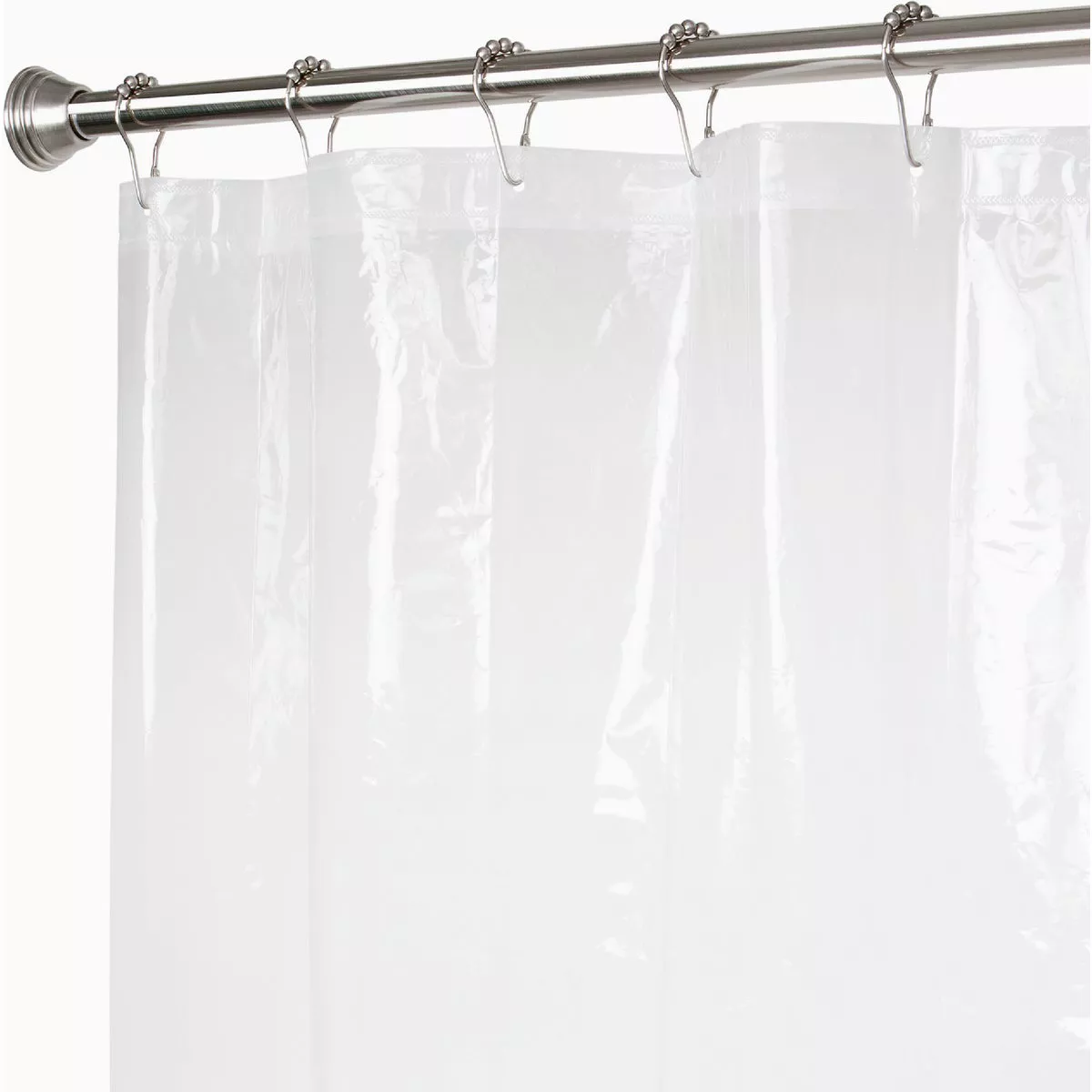 Zenith Zenna Home 70 In. x 72 In. Clear Lightweight PEVA Shower Curtain Liner - photo 3