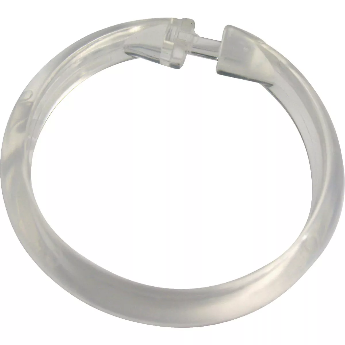 Zenith Zenna Home Clear Plastic Shower Curtain Ring (12 Count)