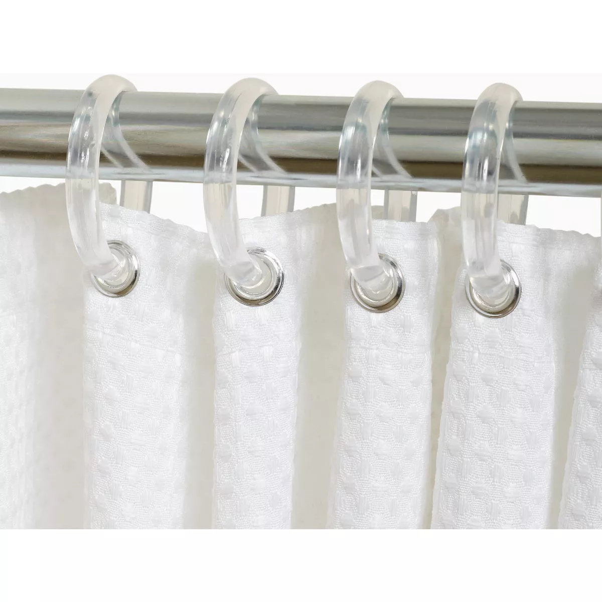 Zenith Zenna Home Clear Plastic Shower Curtain Ring (12 Count) - photo 3