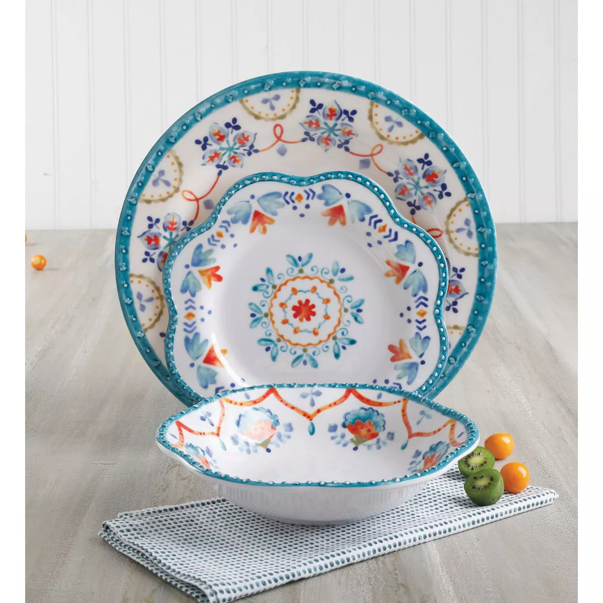 Gibson Home Tamara Scallop Shape Dinnerware Set (12-Piece) - photo 6