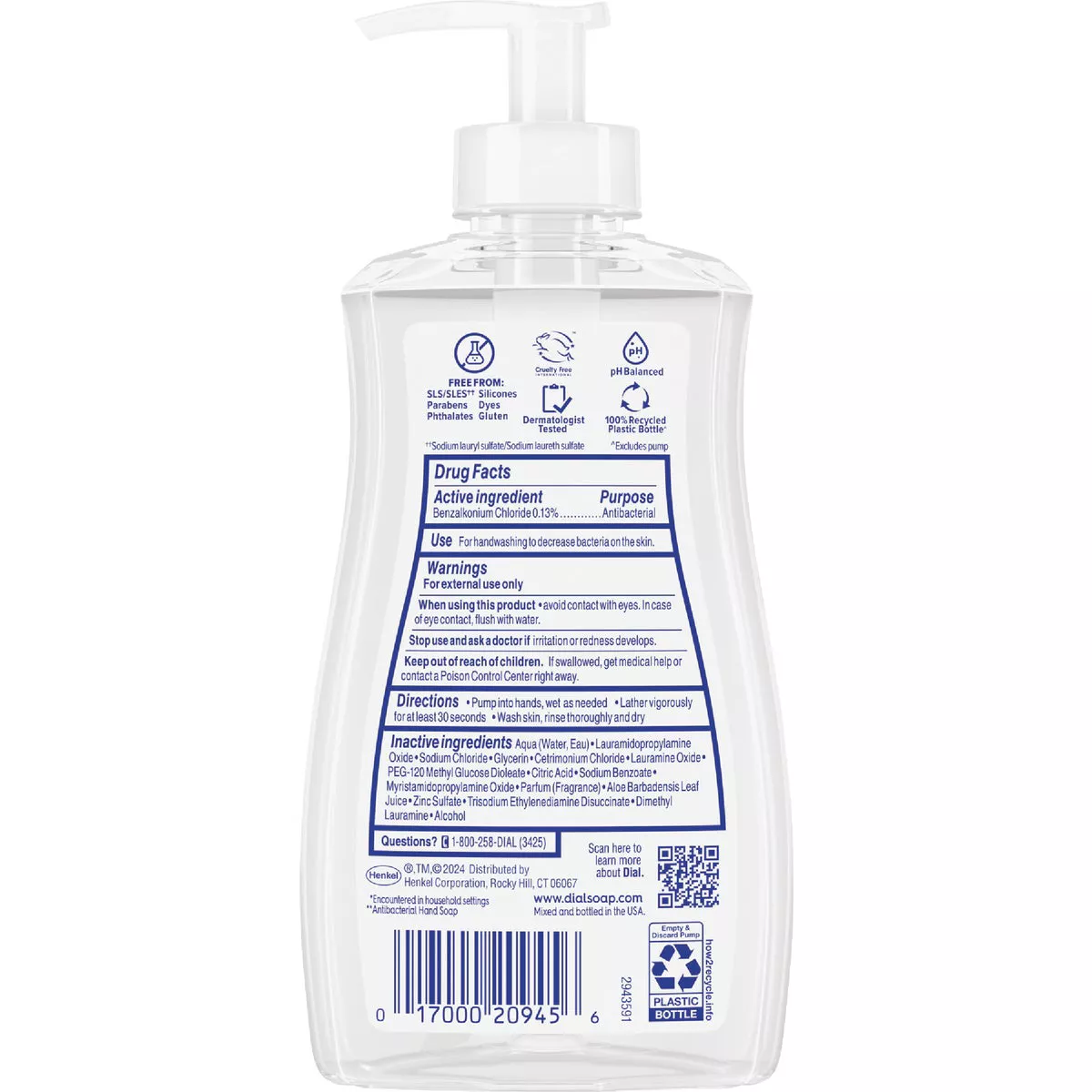 Dial Antibacterial Defense 11 Oz. Aloe Liquid Hand Soap - photo 2