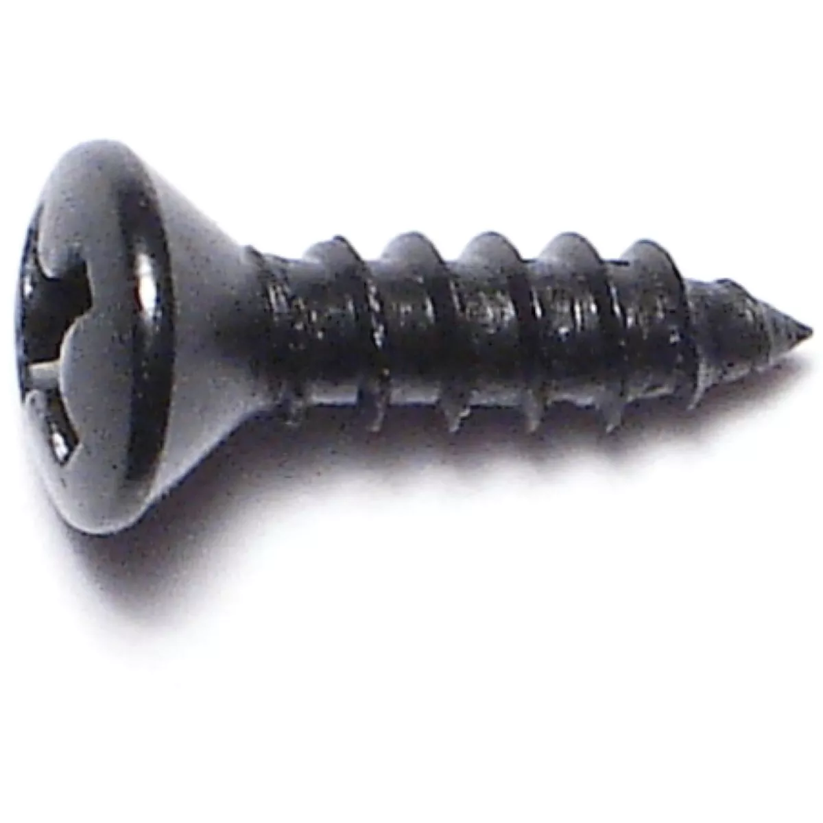 Midwest Fastener #6 x 1/2 In. Black Steel Phillips Oval Head Sheet Metal Screws (40 Ct.)