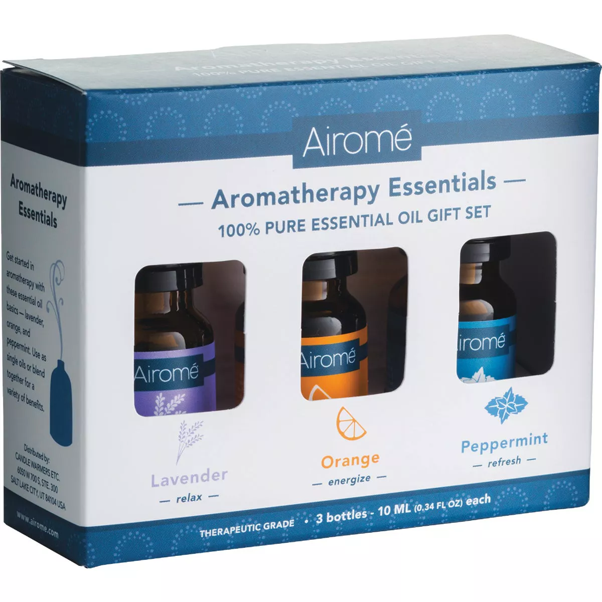 Airome Aromatherapy Essentials Lavender/Orange/Peppermint Essential Oil (3-Pack) - photo 2
