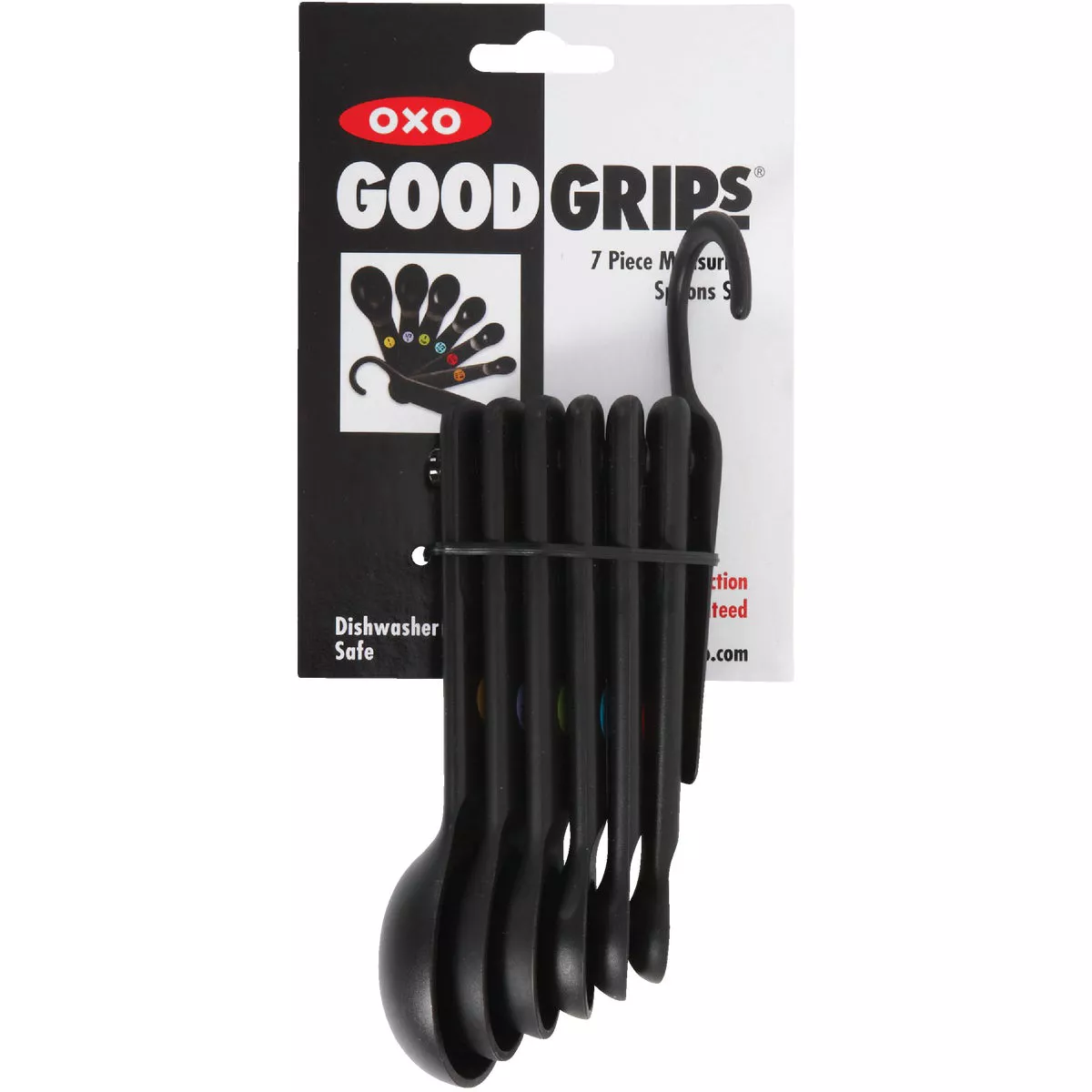 OXO Good Grips International Black Plastic Measuring Spoons (7-Piece) - photo 2