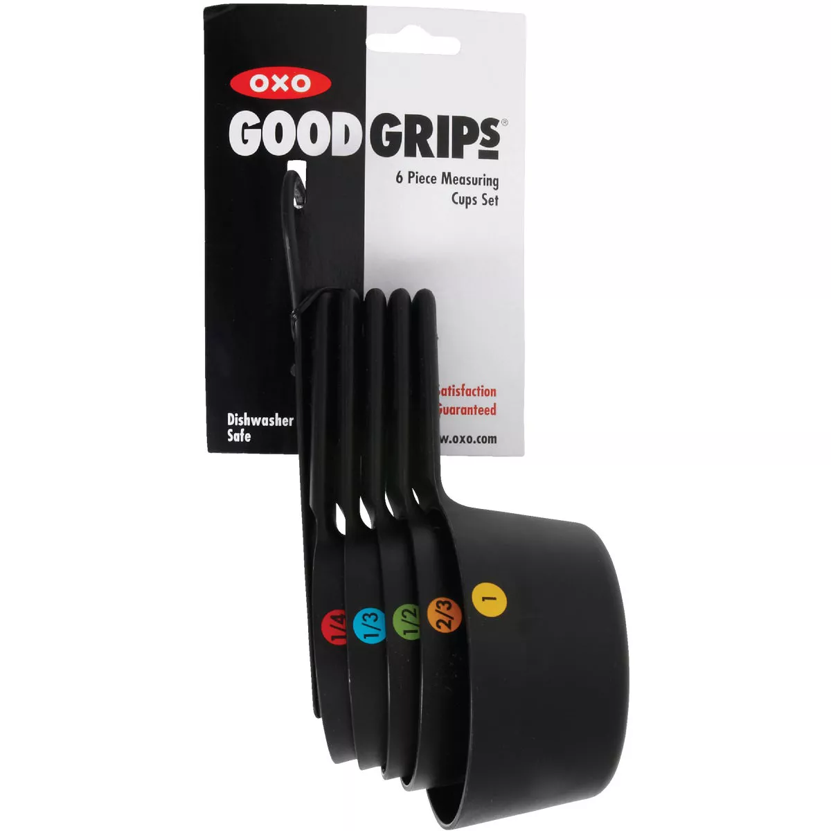 OXO Good Grips Black Plastic Measuring Cup Set (6-Piece) - photo 2