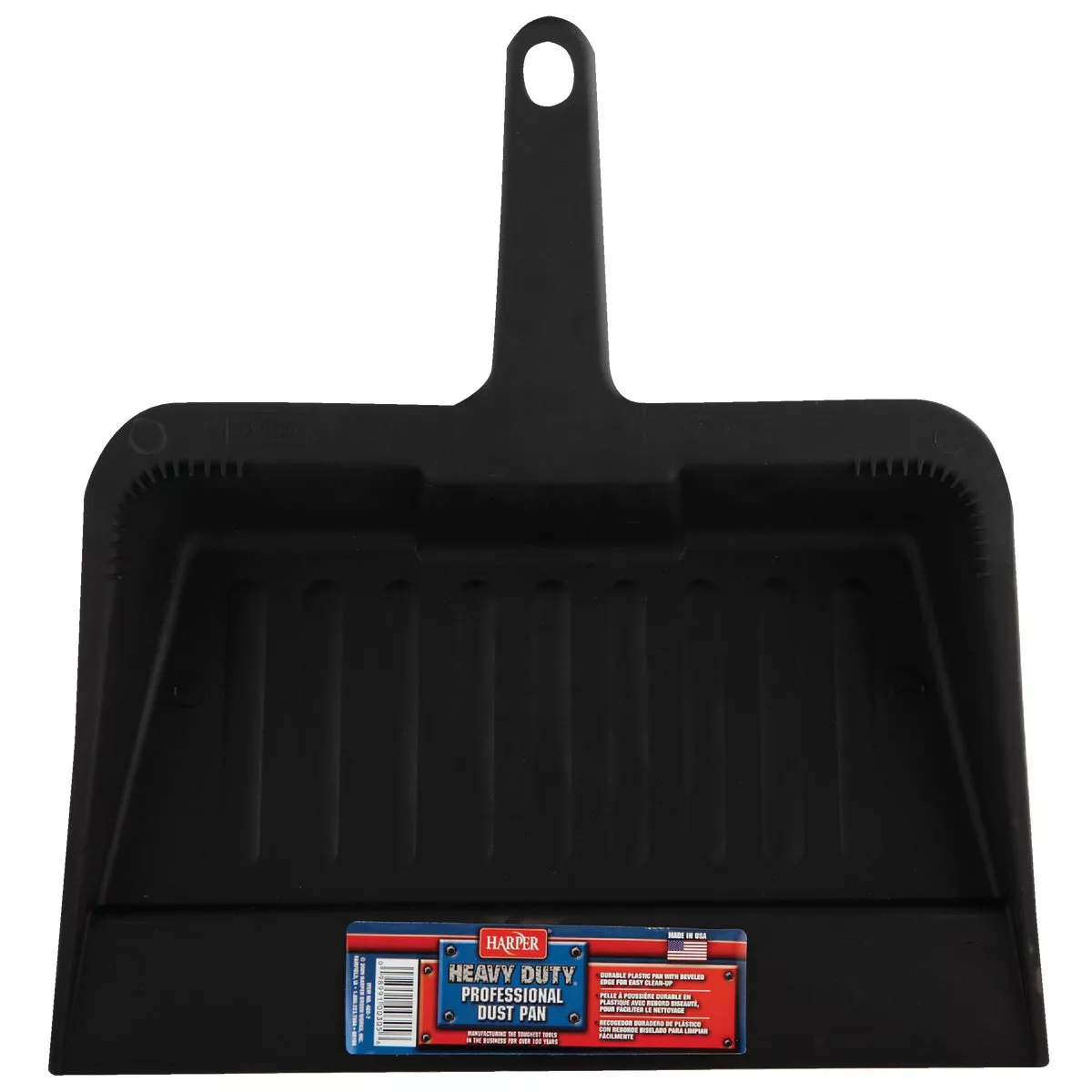 Harper 12 In. Black Plastic Heavy Duty Professional Dust Pan - photo 2