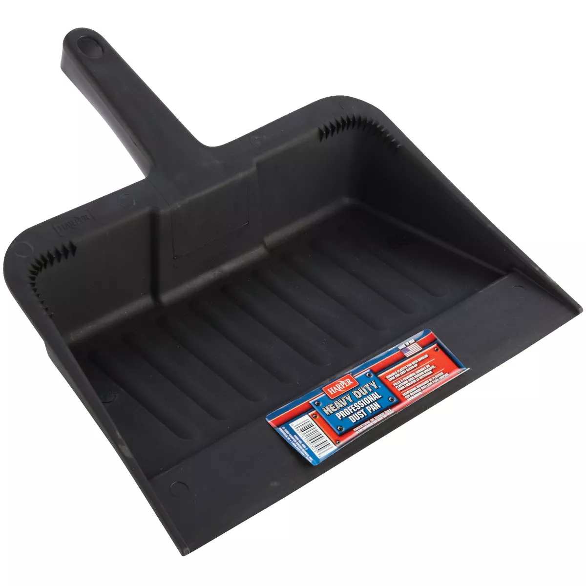 Harper 12 In. Black Plastic Heavy Duty Professional Dust Pan - photo 3