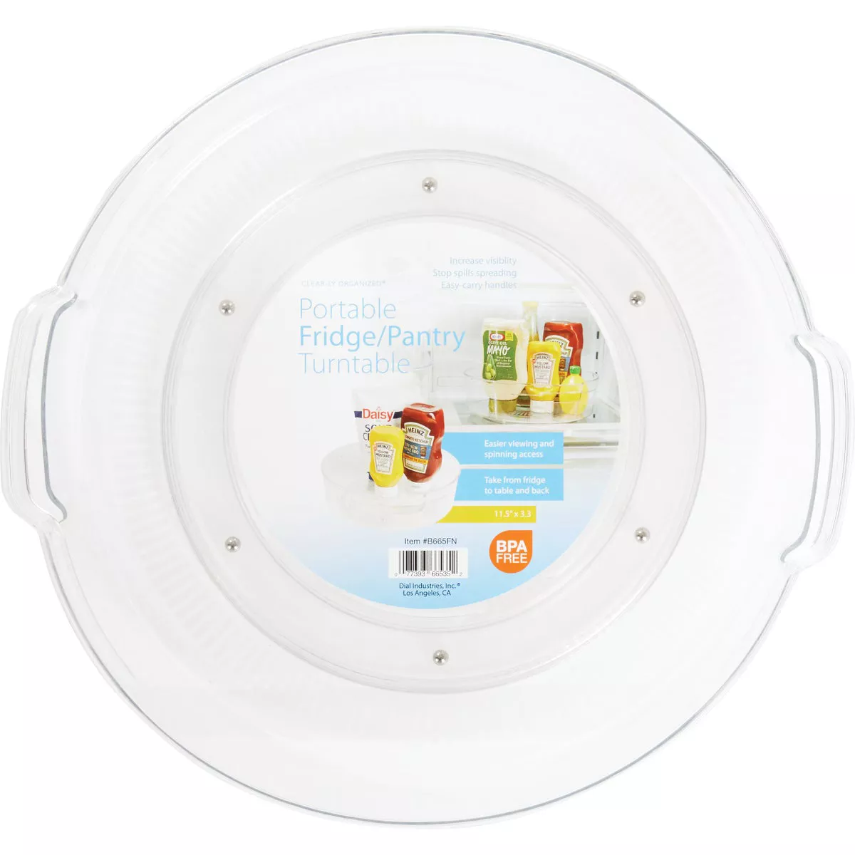 Dial Industries Clear-ly Organized 11.5 In. Dia. Clear Plastic Turntable - photo 2