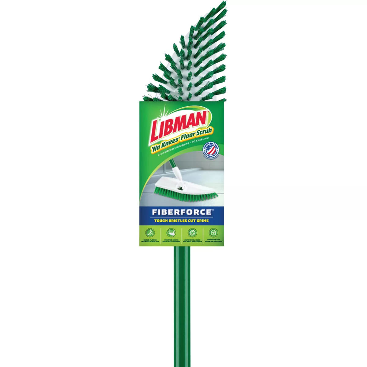 Libman No Knees Floor Scrub Brush with Handle - photo 2