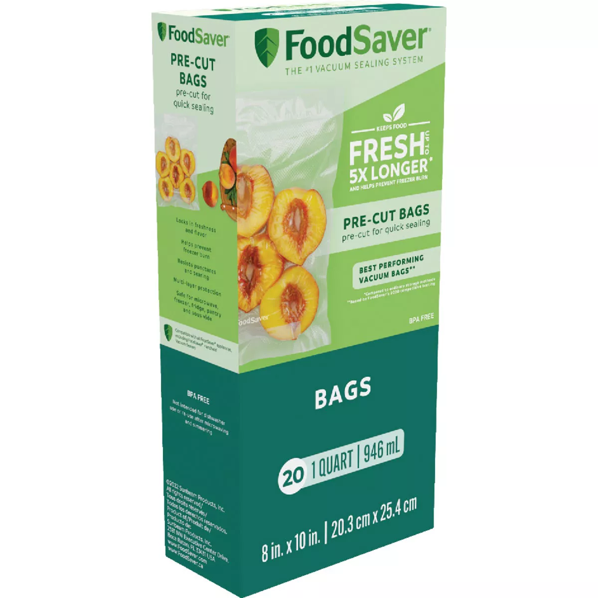 FoodSaver 1 Qt. Freezer Bag (20-Count) - photo 2
