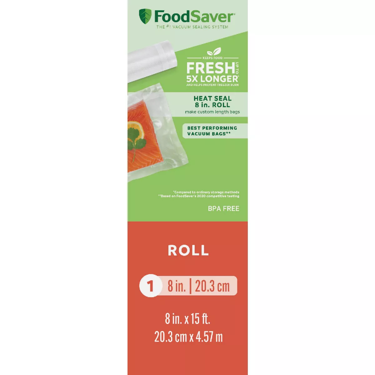 FoodSaver 8 In. x 15 Ft. Roll Freezer Bag