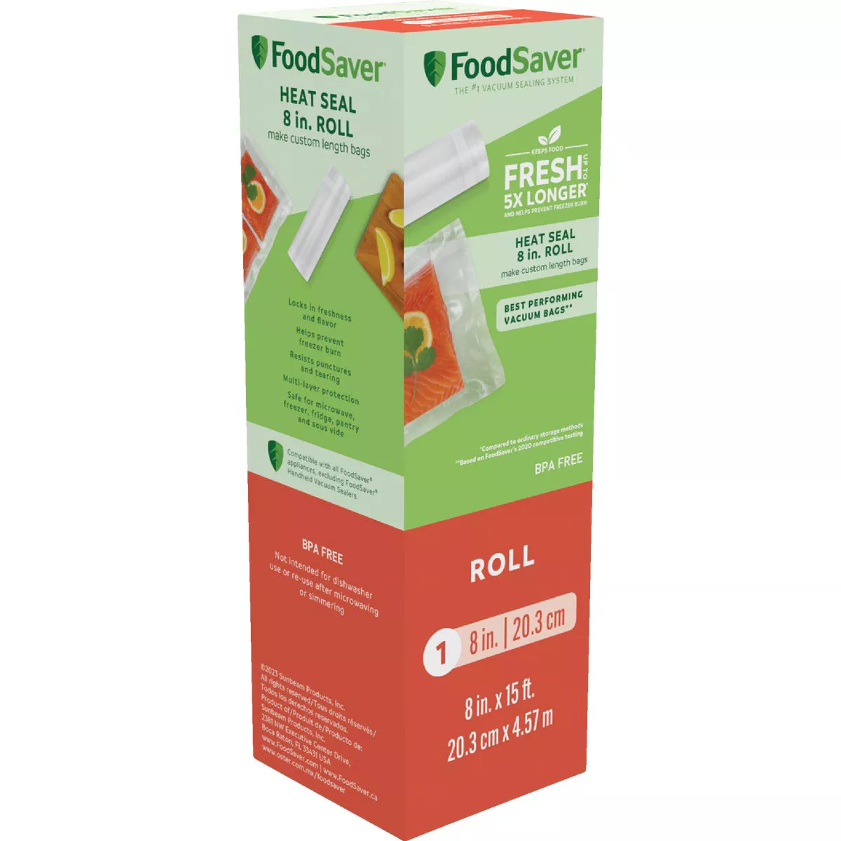 FoodSaver 8 In. x 15 Ft. Roll Freezer Bag - photo 2