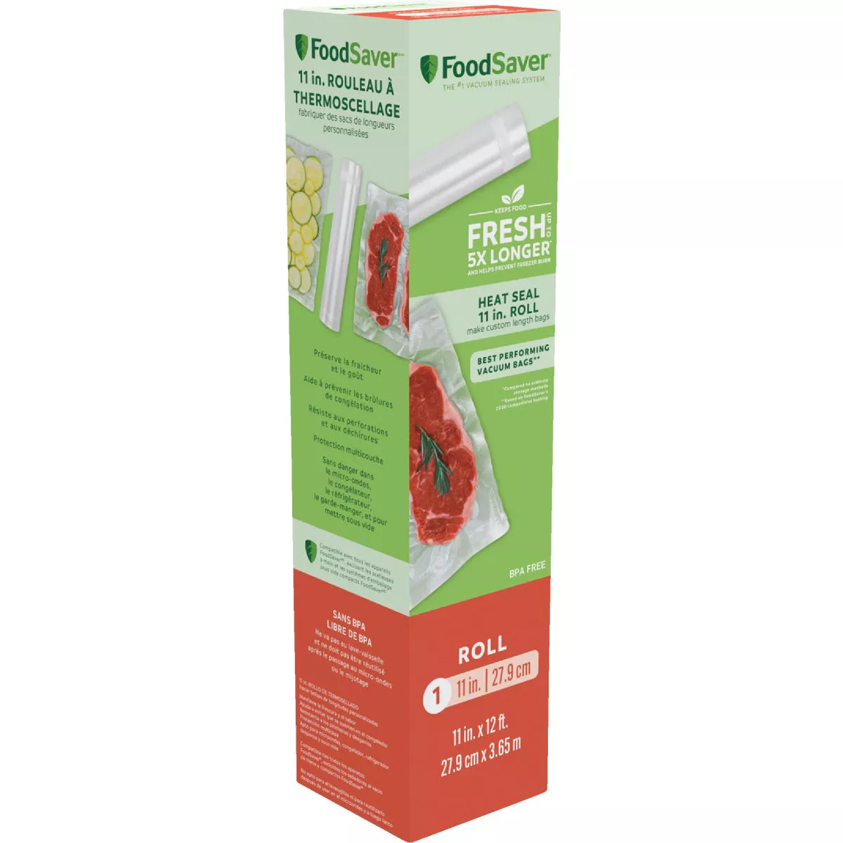 FoodSaver 11 In. x 12 Ft. Roll Freezer Bag - photo 2