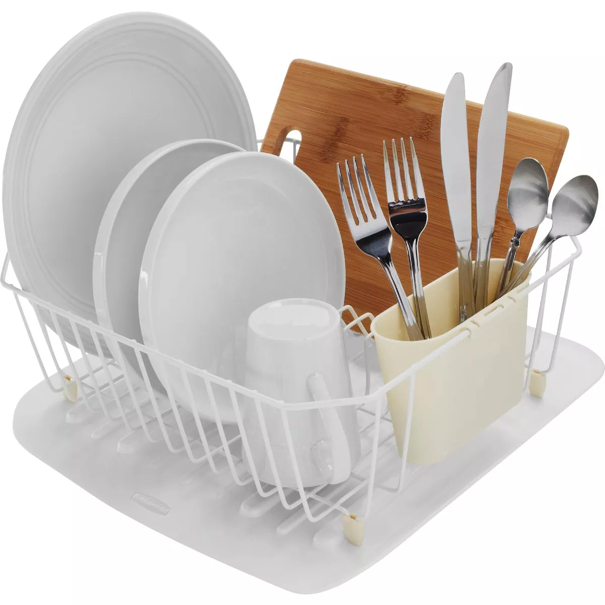 Rubbermaid 14.38 In. x 15.38 In. White Sloped Drainer Tray - photo 4