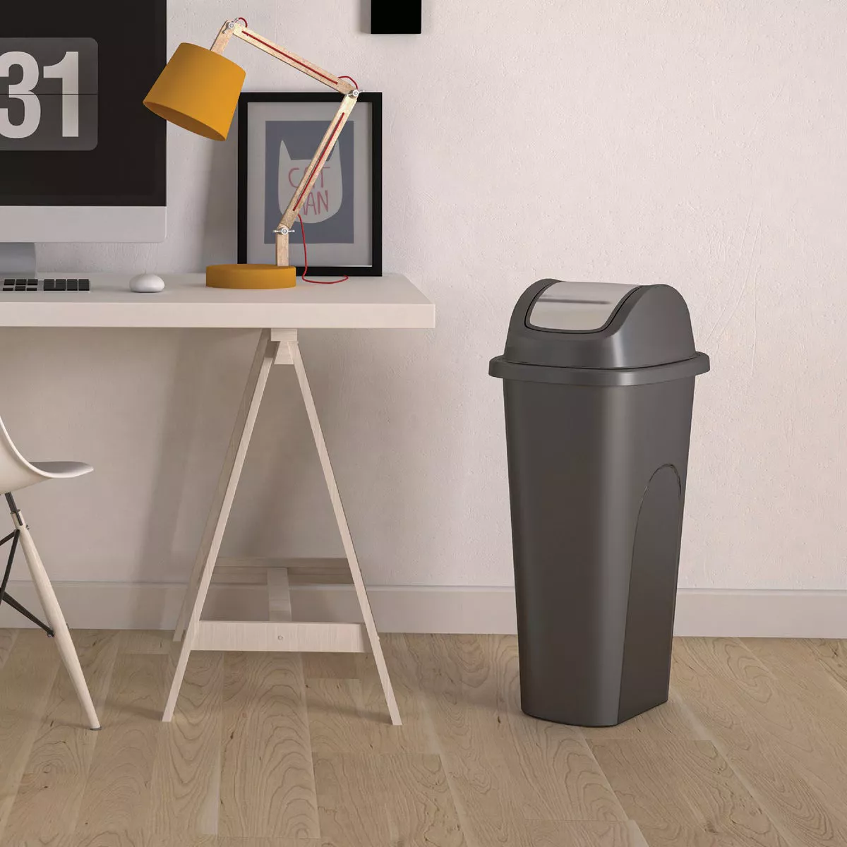 Curver Forte 11 Gal. Slim Swing Lid Trash Bin - photo 3