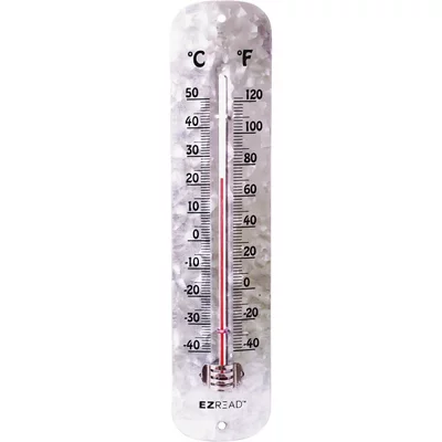 12.5 EZ Read White Dial Thermometer with Hygrometer