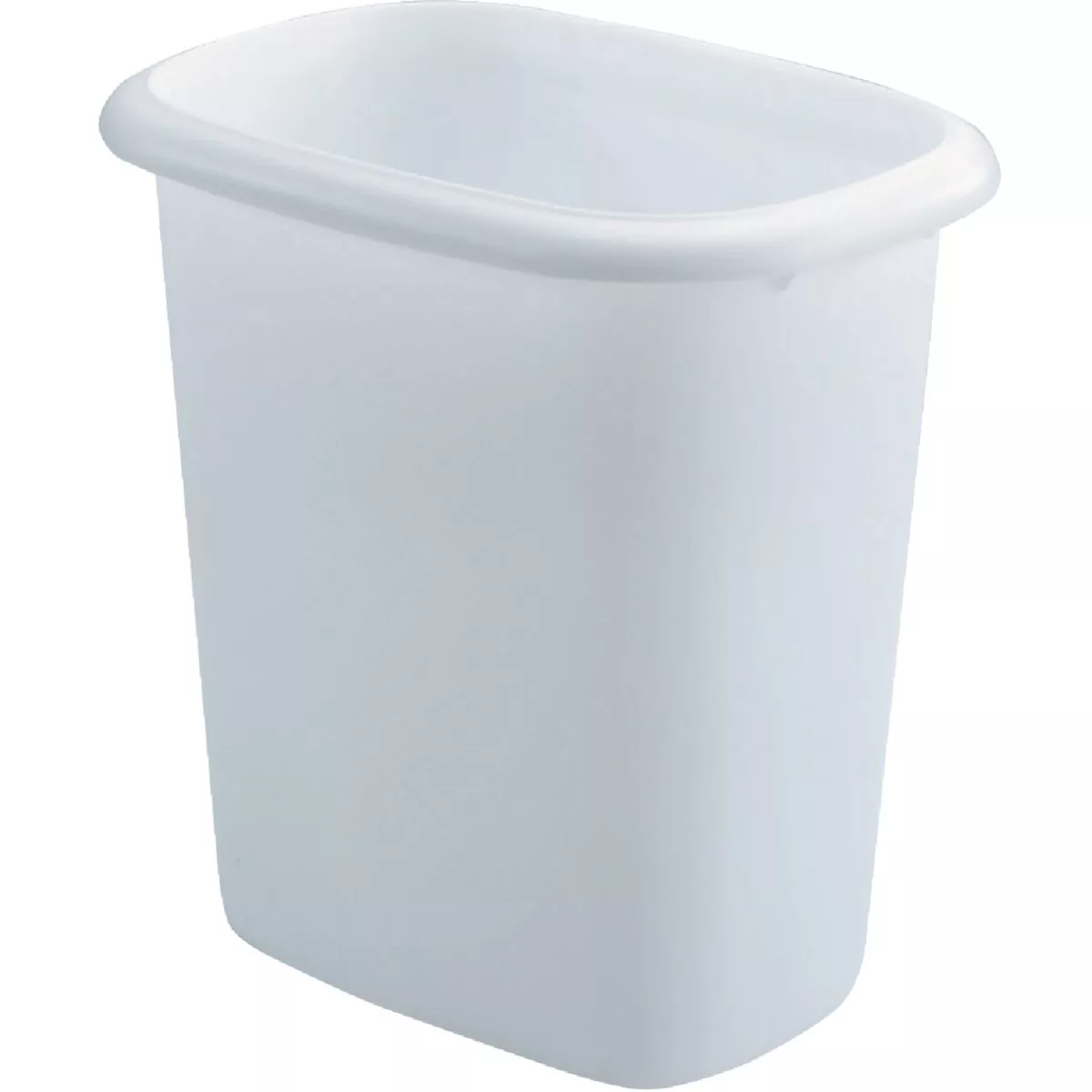 Sterilite 1.5 Gal. White Oval Vanity Wastebasket