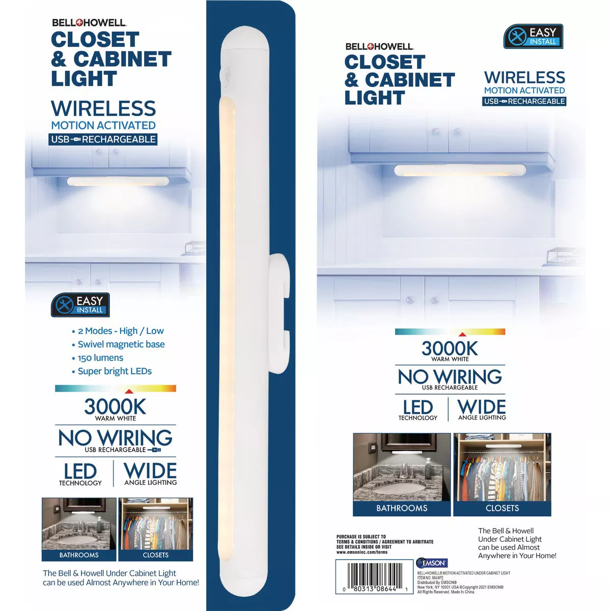 Bell Howell LED UnderCabinet Strips (2-Count)