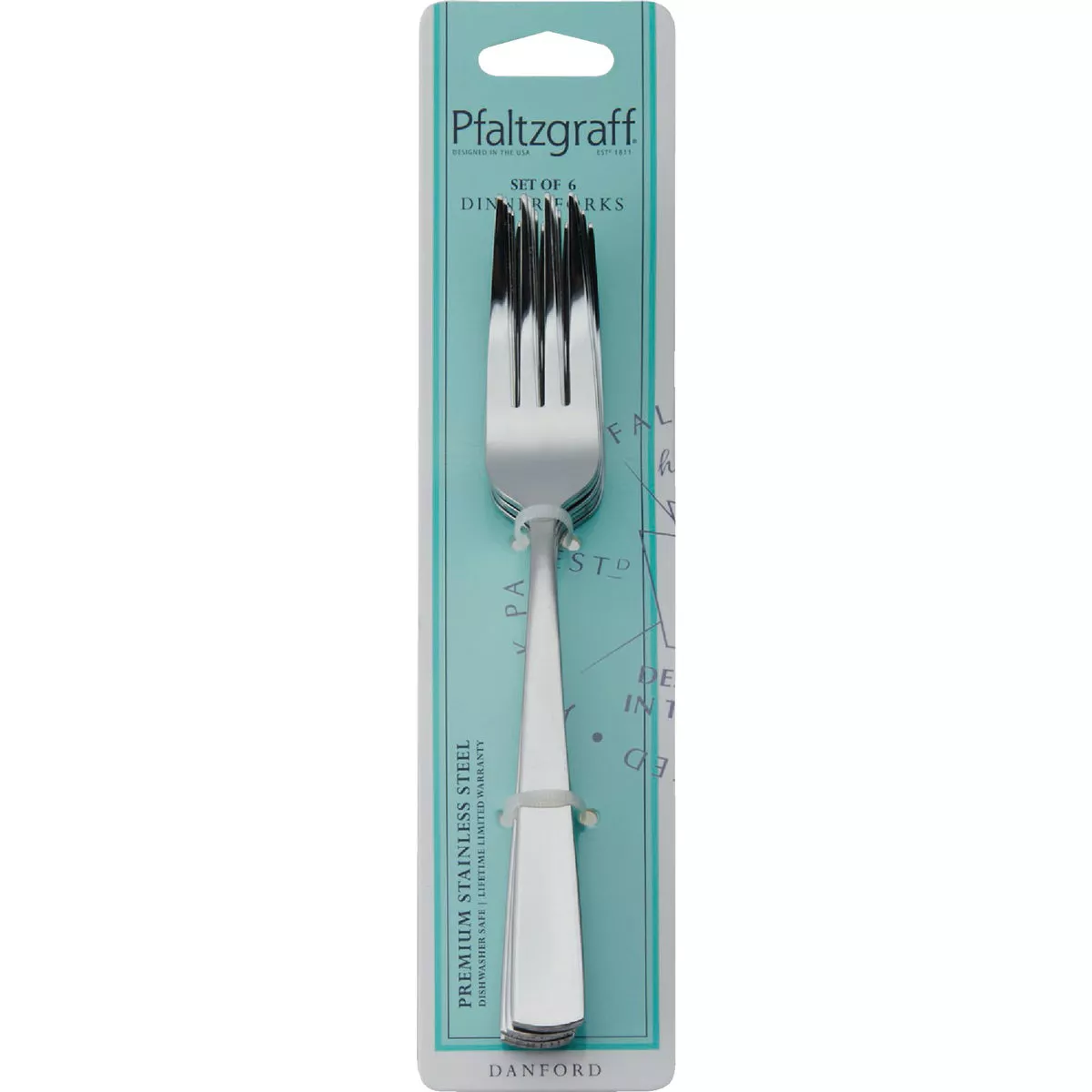 Pfaltzgraff Danford 18.0 Stainless Steel Dinner Fork (6-Pack) - photo 2