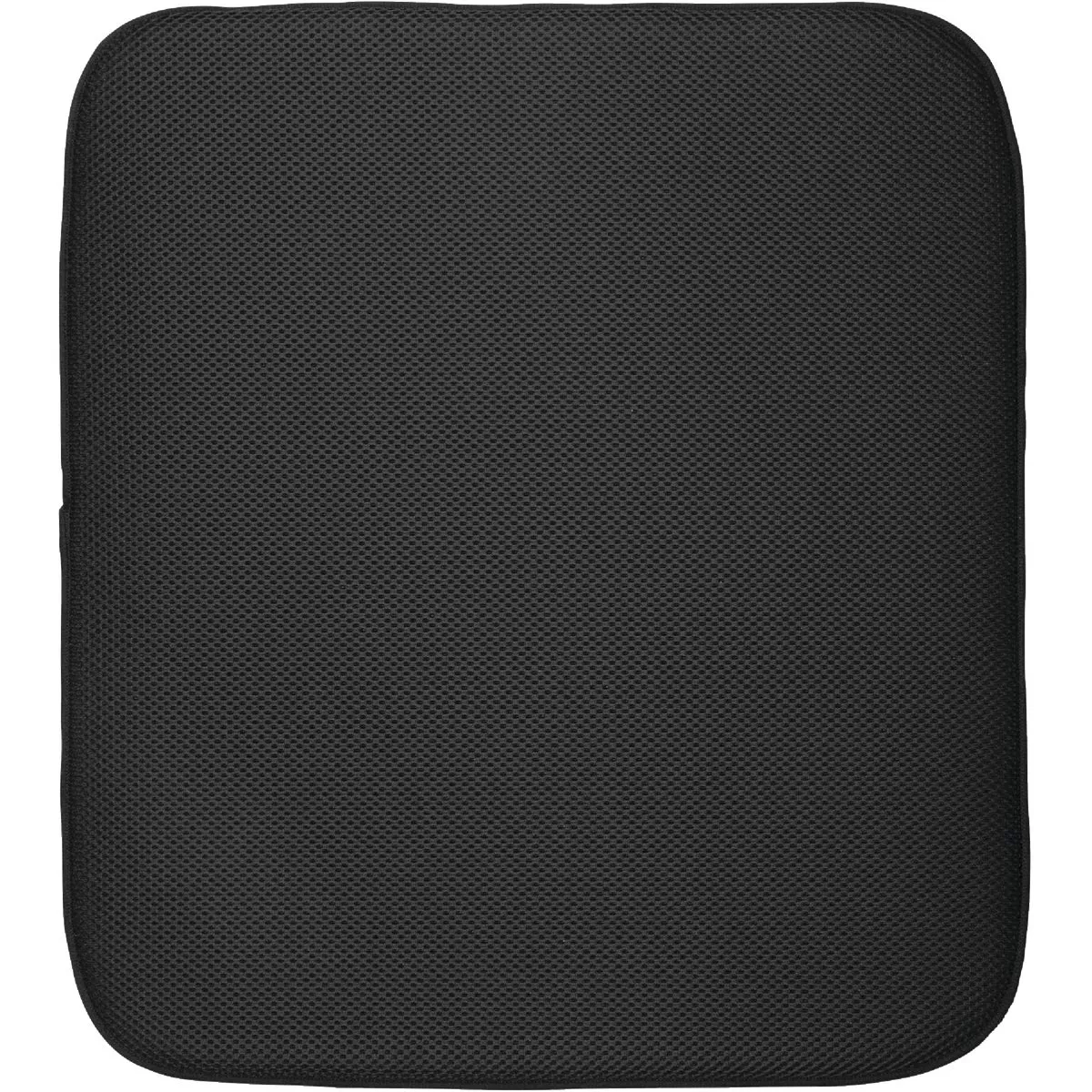 iDesign iDry 16 In. x 18 In. Black Microfiber Drying Sink Mat